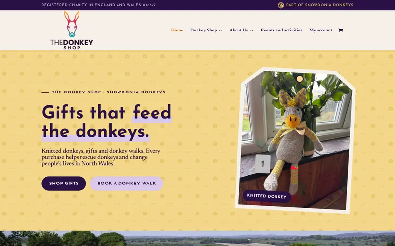 Homepage of The Donkey Shop (thedonkeyshop.co.uk)